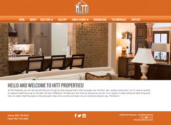 web design for Hitt Properties