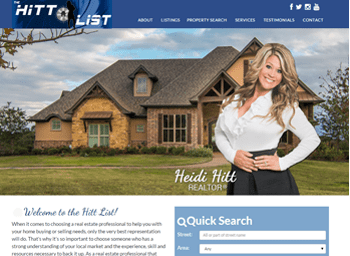 web design for Heidi Hitt REALTOR®