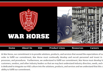 web design for War Horse Fishing and Rental