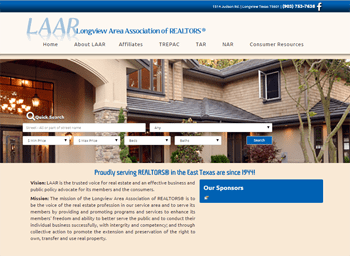 web design for Longview Area Association of REALTORS®