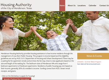 web design for Henderson Housing Authority