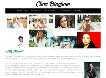web design for Chaz Bingham