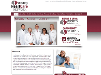 web design for Wadley HeartCare Network