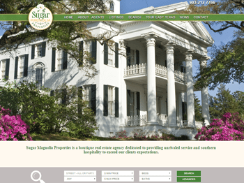 web design for Sugar Magnolia Properties