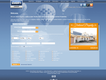 web design for Coldwell Banker Lenhart Properties