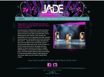 web design for Just About Dance Entertainment