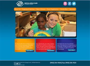 web design for Boys & Girls Club of Gregg County