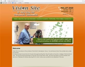 web design for Vision Site