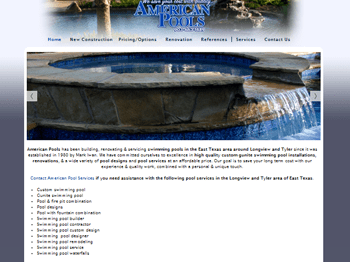 web design for American Pool Services