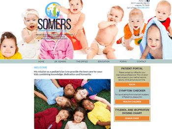 web design for Somers Pediatrics