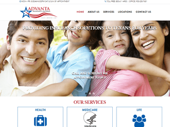 web design for Advanta Insurance Partners
