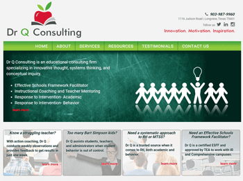 web design for Dr Q Consulting