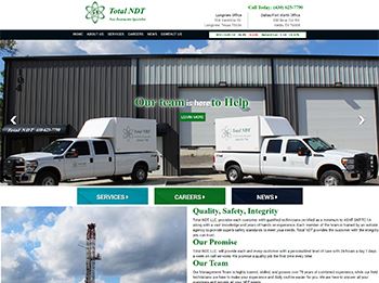 web design for Total NDT