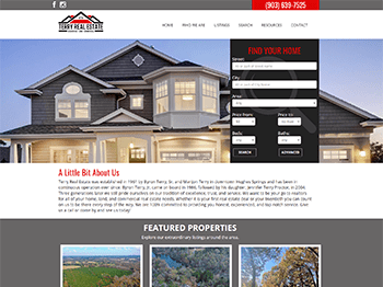 web design for Terry Real Estate