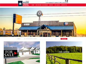 web design for Texas Farms and Ranches