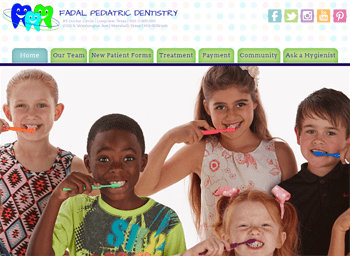 web design for Fadal Pediatric Dentistry