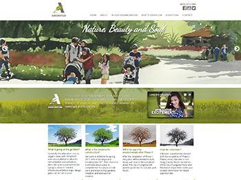 web design for Longview Arboretum