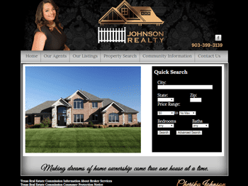 web design for Johnson Realty