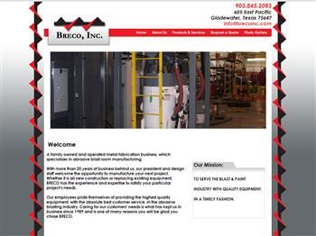 web design for Breco Inc.