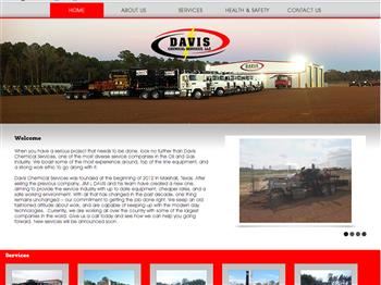 web design for Davis Chemical Services