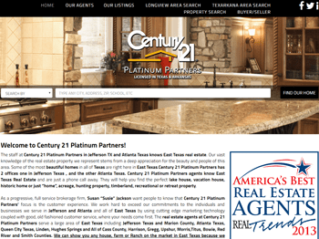 web design for Century 21 Platinum Partners