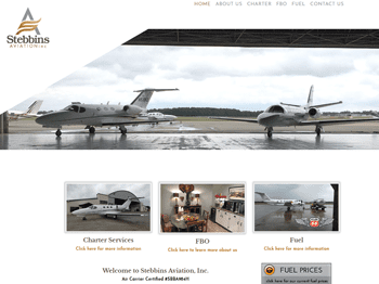 web design for Stebbins Aviation