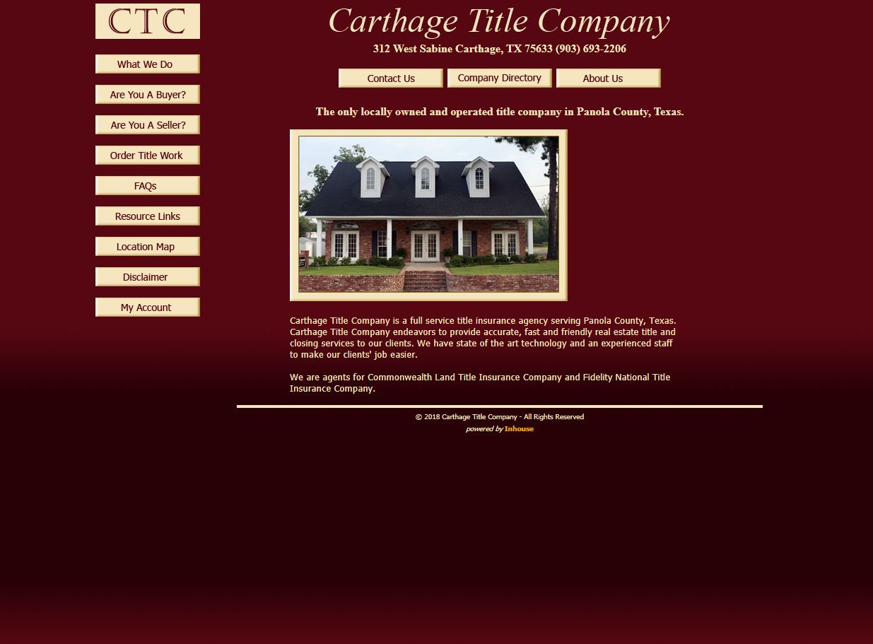 web design for Carthage Title Company