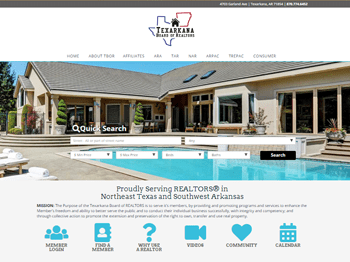 web design for Texarkana Board of Realtors
