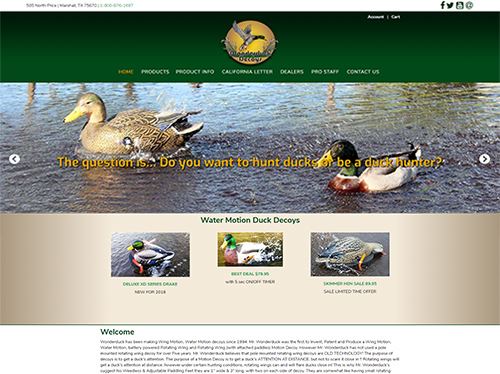 web design for Wonderduck