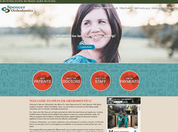 web design for Spencer Orthodontics 