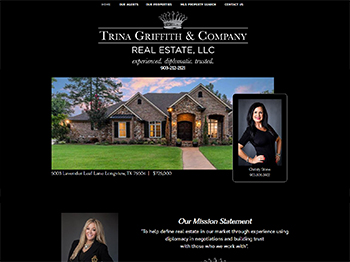 web design for Trina Griffith & Company Real Estate