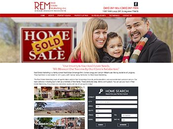 web design for Real Estate Marketing, Inc