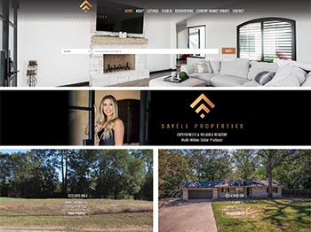 web design for Savell Properties